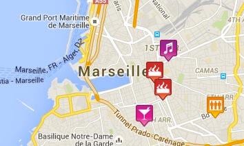 karta över gay Marseille