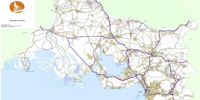 Karta över Marseille cykel 