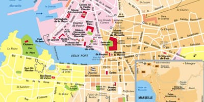 Hamnen i Marseille karta