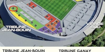 Stade velodrome sittplatser karta