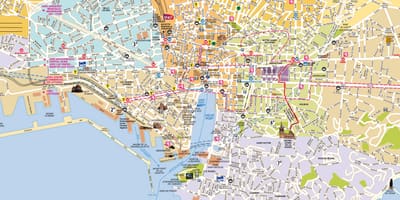 Karta över Marseille staten