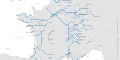 Karta över Marseille tåg