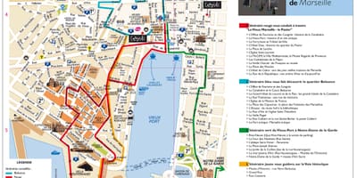 Marseille turist karta som pdf